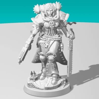 wargaming miniature sister combat - 3d print model fabrice3d 3d print model - Mito3D