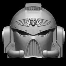 warhammer sergente casco Stampa pronto 3d modello 3d print model - Mito3D