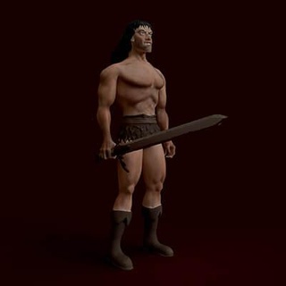 warrior sword barbarian viking 3d printing migel3d 3d print model - Mito3D