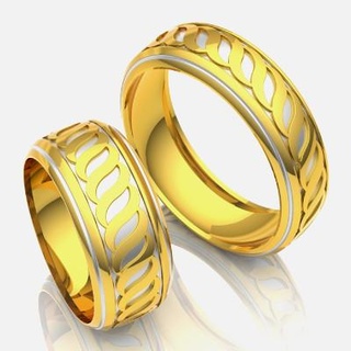 wedding ring 3dsldworks 3d print model - Mito3D