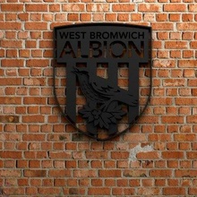 ovest bromwich Albion fc logo Stampa pronto 3d modello 3d print model - Mito3D