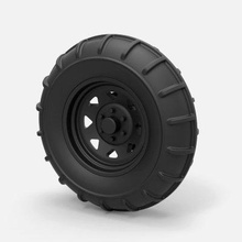 roue saleté dragster impression prêt 3d modèle 3d print model - Mito3D