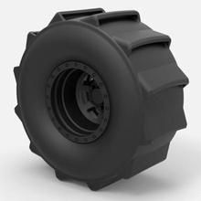 roue boue traîne courses impression prêt 3d modèle 3d print model - Mito3D