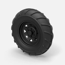 wheel mud dragster print ready 3d model 3d print model - Mito3D