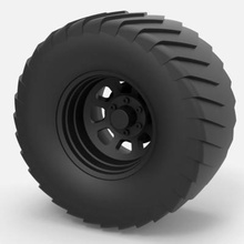 roue tirant camion impression prêt 3d modèle 3d print model - Mito3D