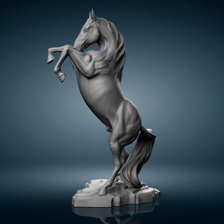 wild Pferd 3d drucken Modell Maplusem 3d print model - Mito3D