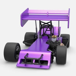 winged supermodified race car 1 25 - 3d print model cosplayitemsrock 3d print model - Mito3D