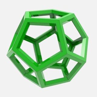 wireframe dodecahedron 3dsldworks 3d print model - Mito3D
