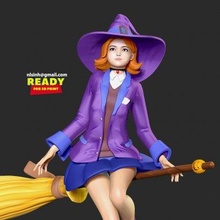 witch - happy halloween 2021 print ready 3d model sinh nguyen 3d print model - Mito3D