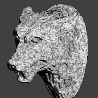 wolf's head - 3d print model find3d 3d print model - Mito3D