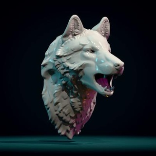 Loup tête 3d impression modèle Skazok 3d print model - Mito3D