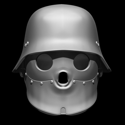 Wolfenstein Schuft Helm drucken bereit 3d Modell 3D print model - Mito3D