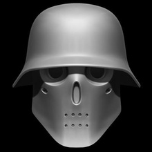 Wolfenstein Helm drucken bereit 3d Modell 3d print model - Mito3D