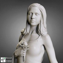 donna fiore Stampa pronto 3d modello maplusema 3d print model - Mito3D