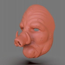wookalar mask - print ready 3d model paburoviii 3d print model - Mito3D