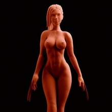 x-men x-23 femme fatale naked print ready 3d model 3d print model - Mito3D
