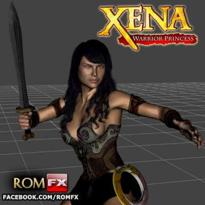 xena guerrier princesse figure 3d impression modèle by romfx 3D print model - Mito3D