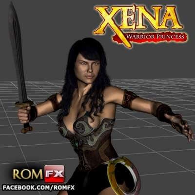 xena guerriero principessa figura 3d stampa modello by romfx 3d print model - Mito3D