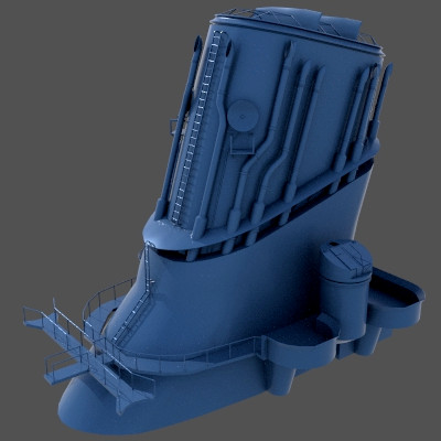 yamato funnel 1 100 scale carlo cestra 3D print model - Mito3D