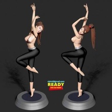 yoga niña impresión Listo 3d modelo nacido nguyen 3d print model - Mito3D