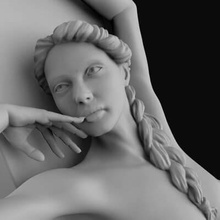 young girl sculpture print ready 3d model suitable printing consists one million polygons following file formats available stl obj ply ztl wrli wish you much joy 3d print model - Mito3D