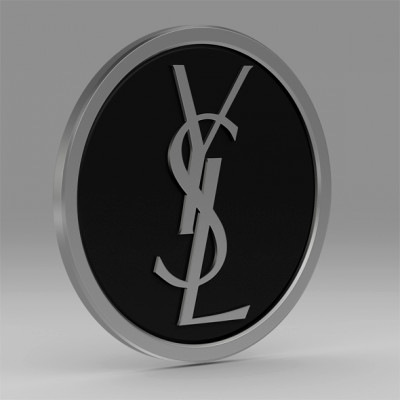 ysl logo 3d Stampa modello logoman 3D print model - Mito3D