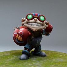 ziggs league legends print ready 3d model championship model3ds max 2018 v-ray format includedmax obj fbx3dsstl modelmaterials yesthis owned riot games 3d print model - Mito3D