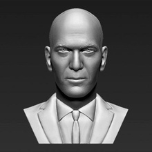 zinedine zidane bust print ready 3d model here printing current size 5 cm height but you free scale it zip file contains obj stl created zbrushif have any questions please don't hesitate contact me respond asap encourage check my other celebrity models 3d print model - Mito3D