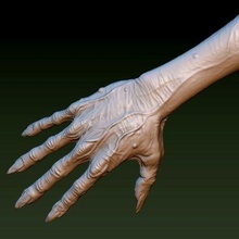 Zombie Hand drucken bereit 3d Modell alexkovalev 3d print model - Mito3D