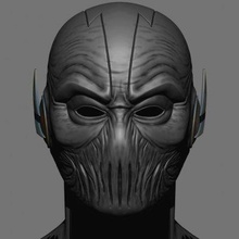 enfocar destello máscara cazador Zolomon cosplay impresión Listo 3d modelo blackstar90 3d print model - Mito3D