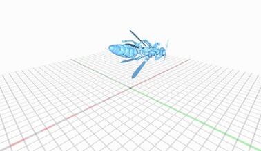 wasp robotic wasp robotic robot 3d insect scifi freedownload