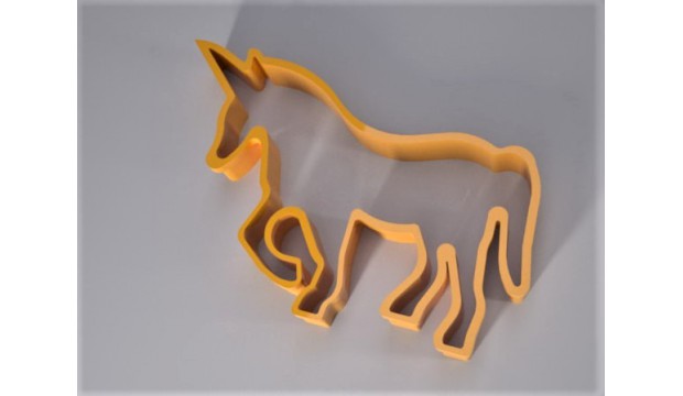 unicornio Galleta cortador casa cocina horneando tortas galletas 3d impresión 3D print model - Mito3D
