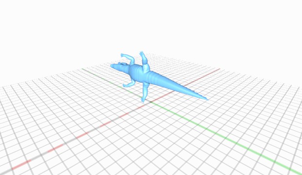 alligator 3D print model - Mito3D