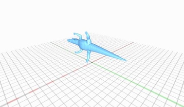 alligator 3d print model - Mito3D