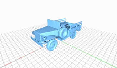 american army cross-country vehicle dodge wc-51 americanarmycrosscountryvehicledodgewc51 3d print model - Mito3D