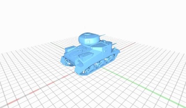 american medium tank m3a5 grant americanmediumtankm3a5grant 3d print model - Mito3D
