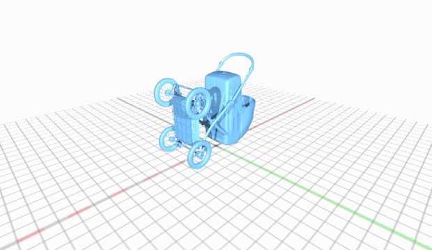 bébé poussette 3D print model - Mito3D