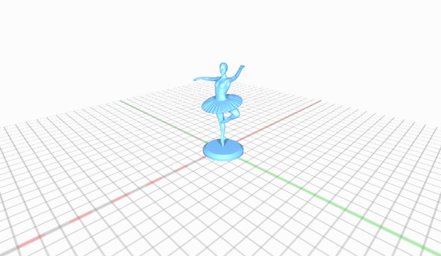 ballerina In piedi in 3D print model - Mito3D