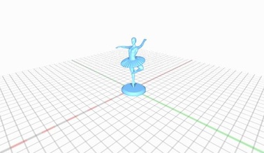 ballerina In piedi in 3d print model - Mito3D