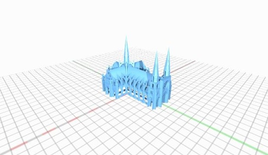 Cattedrale 3d print model - Mito3D