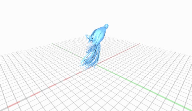 gallo joven 3D print model - Mito3D
