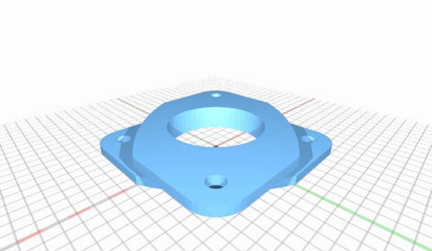 noise dampener nema 17 stepper motormount 3D print model - Mito3D