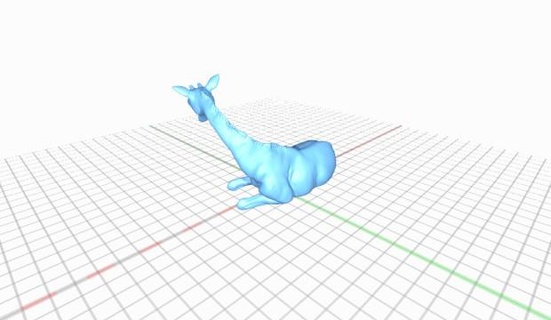 giraffe resting girafferesting 3d print model - Mito3D