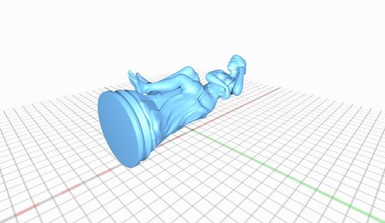 fille nager mer girlafterswimminginthesea 3d print model - Mito3D