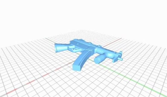 objetante Koch mp5 metralleta pistola hecklerkochmp5submachinegun 3d print model - Mito3D