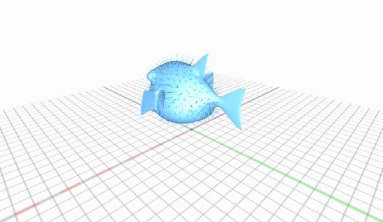 riccio pesce 3d print model - Mito3D