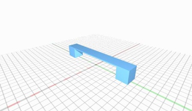 bridging calibration object 3d print model - Mito3D