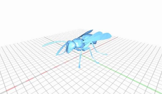 insect infraorder stingers - wasp insectfromtheinfraorderofstingerswasp 3D print model - Mito3D