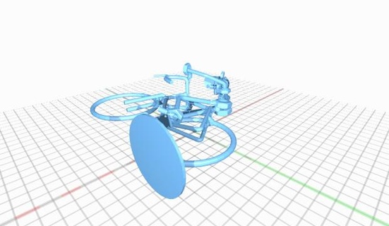 iron man bolts nuts bicycle ironmanfromboltsandnutsonabicycle 3d print model - Mito3D