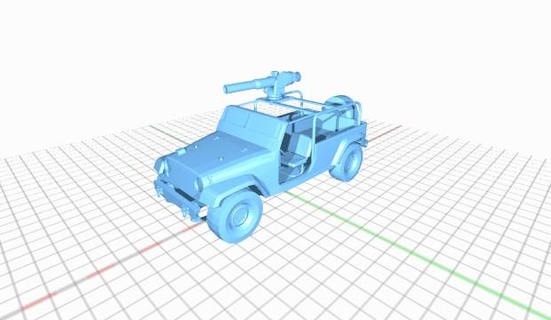 jeep m151 tow missile jeepm151towmissile 3d print model - Mito3D